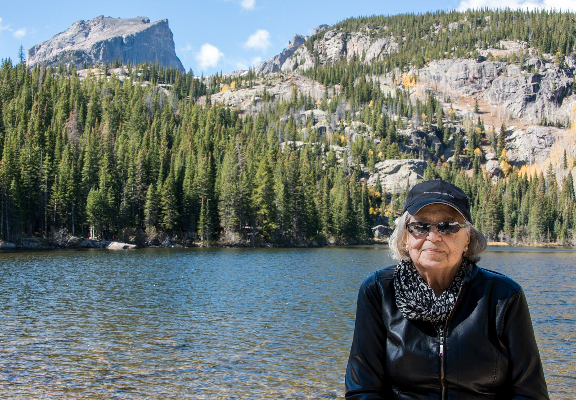 01 Oct 2016: Kathleen [Shewchuk] Huculak at Bear Lake, Rocky Mountain National Park, Colorado. Photo credit: Brian M Huculak