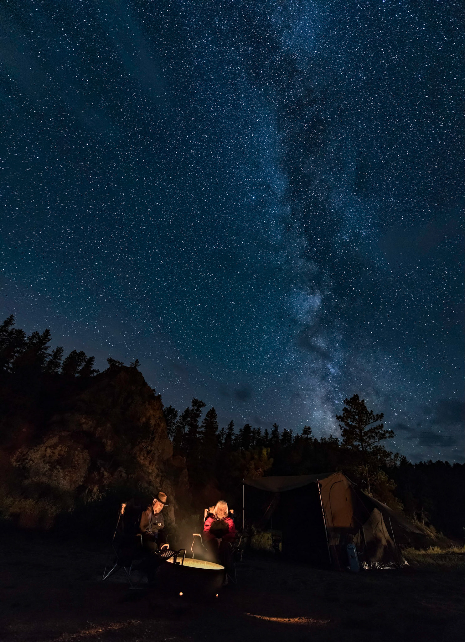 16 Sept 2017: Lone Rock Campground, Colorado. Brian Huculak - Paula Rosson and the Milky Way. Photo credit: Brian M Huculak