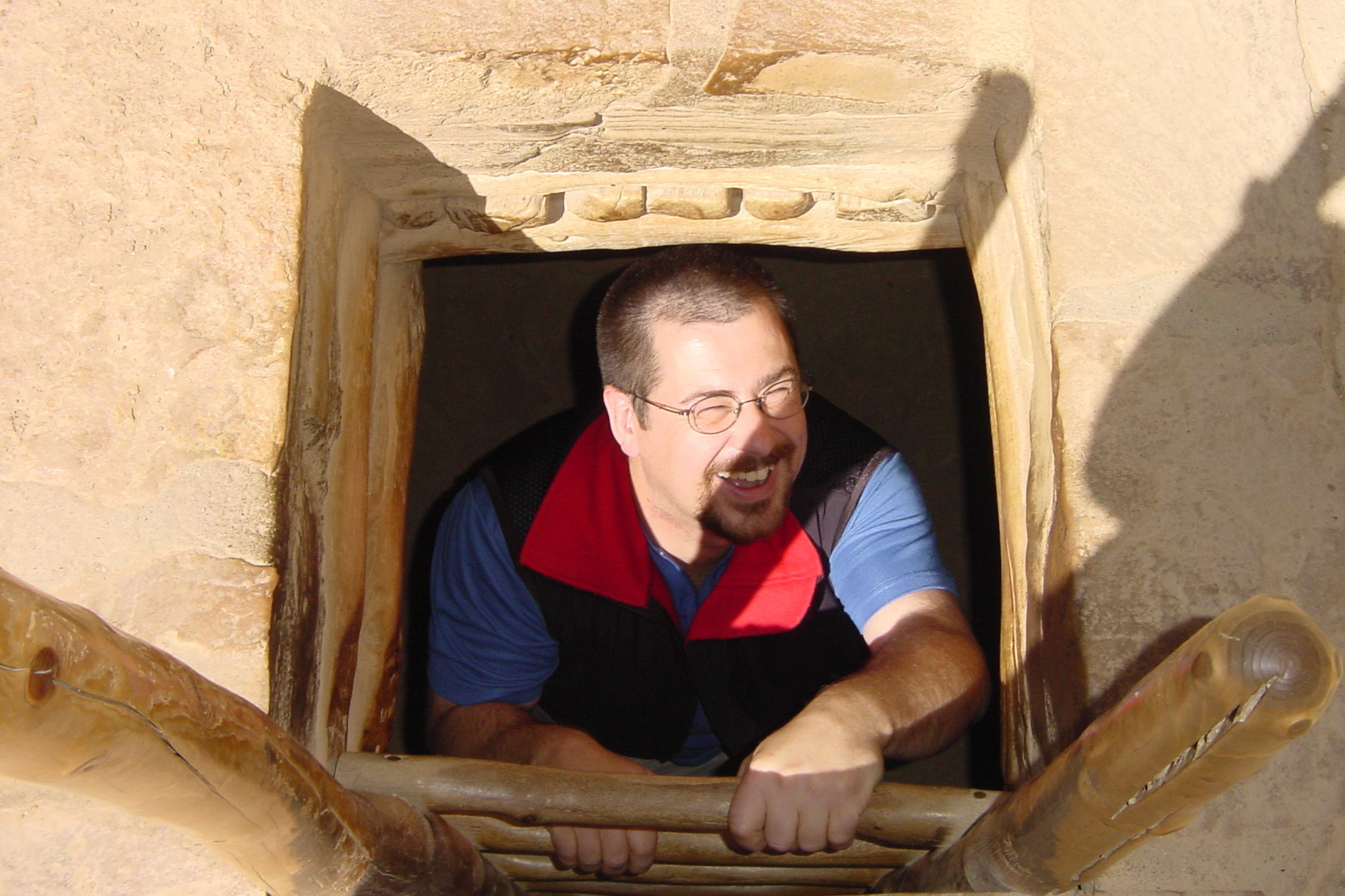 Sept 2002: Brian Huculak, Mesa Verde National Park, Colorado. Photo credit: Paula Rosson