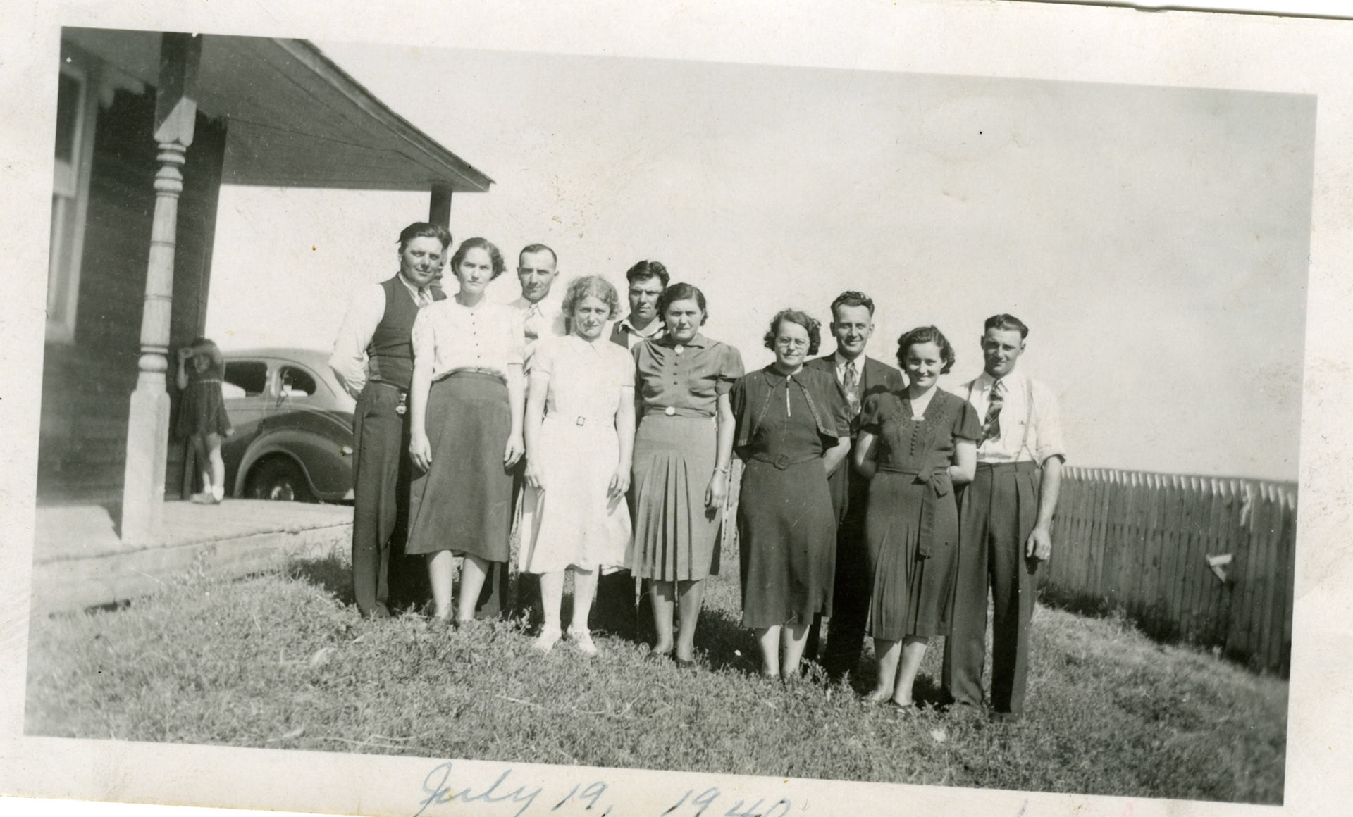 If you have any ideas as to who these folksare, or location, please use the CONTACT link at the top of the page to send a note. Restoration Pending.