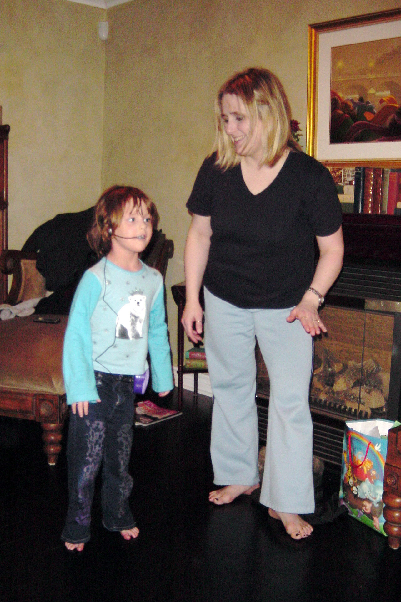 Jan 2003: Alisa Emment (daughter) with mother Lee-Ann [Huculak] Emment. Photo credit:Brian Huculak