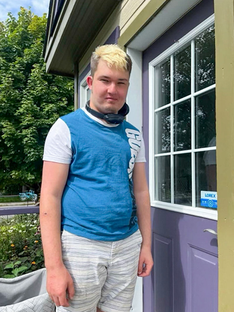 Aug 2023: Ben Macki (age 20), Ottawa, Ontario. Son of Dave Macki and Sherri [Huculak] Macki. Photo credit: Sherri [Huculak] Macki