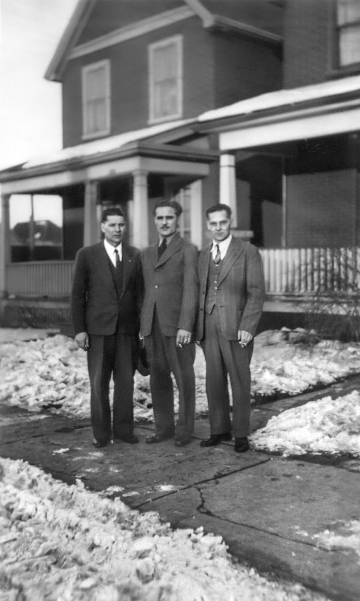 Circa 1960 •  L to R Onufrie S. Shewchuk Bill Kowalchuk, Vasyl (Bill) S. Shewchuk, Hamilton, ON.