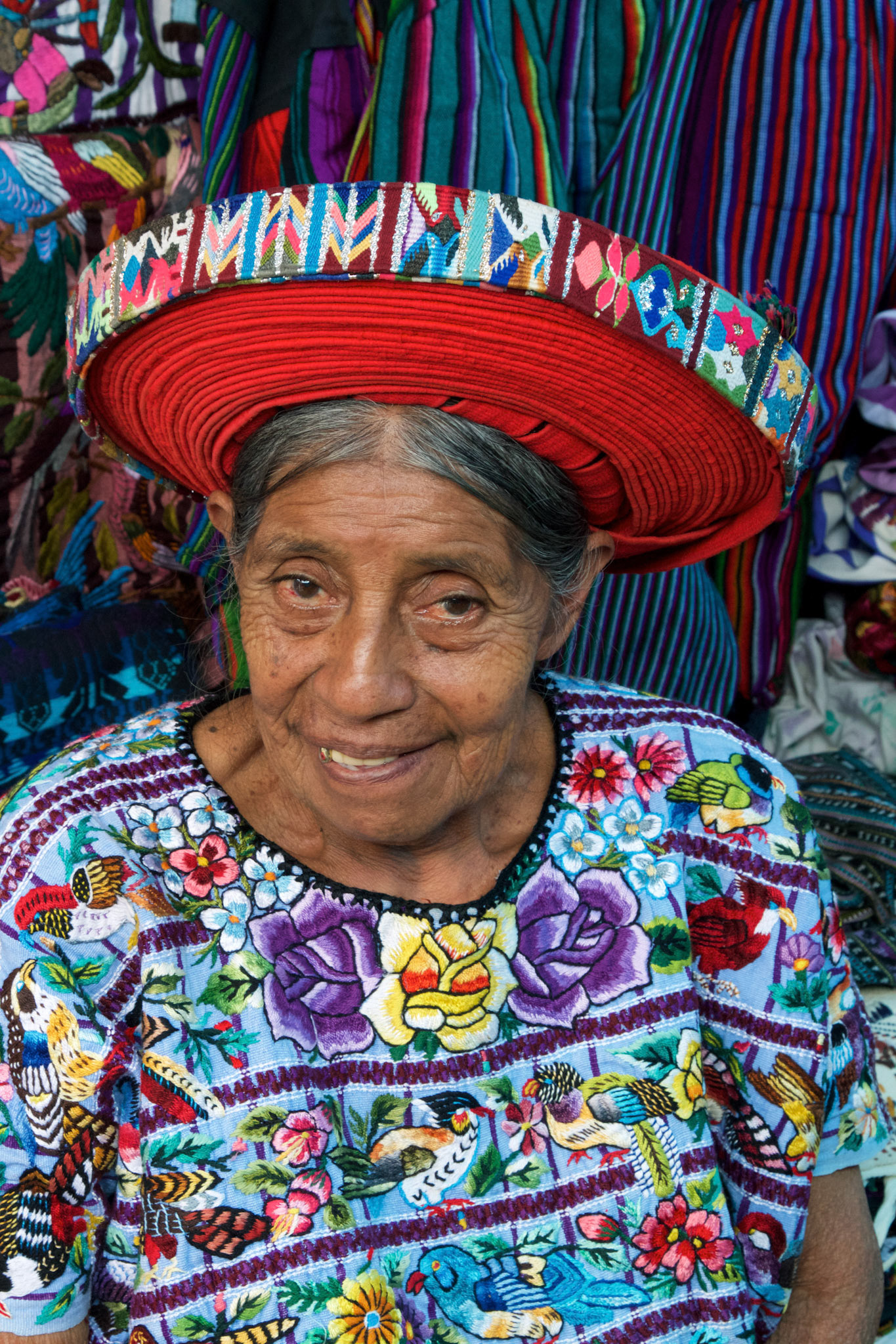 Woman in toyocal hat - Guatemala