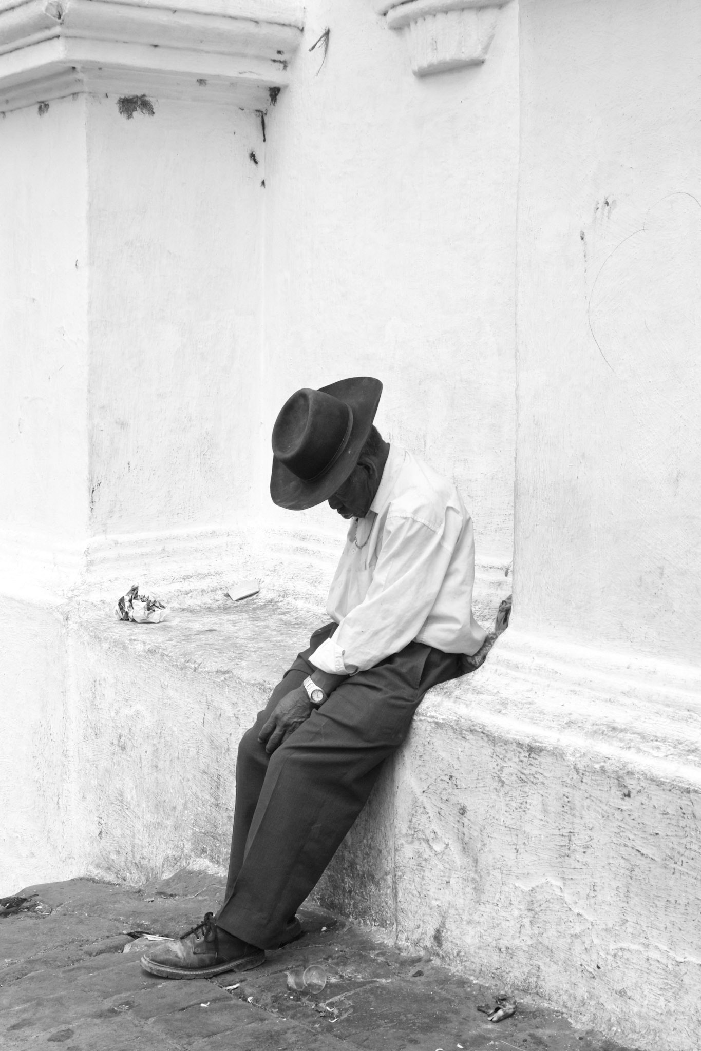 Sad old drunk - Guatemala