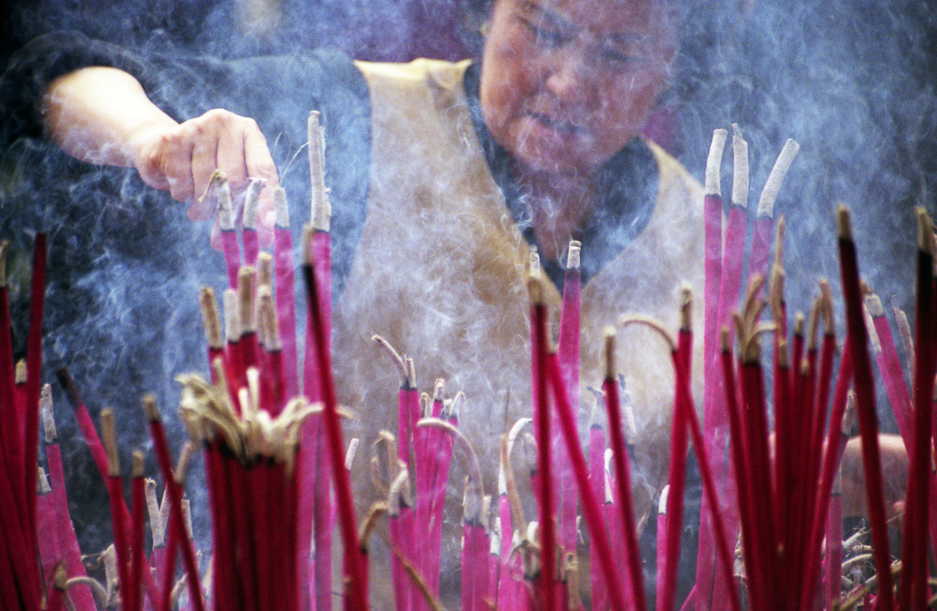 Incense devotion - China