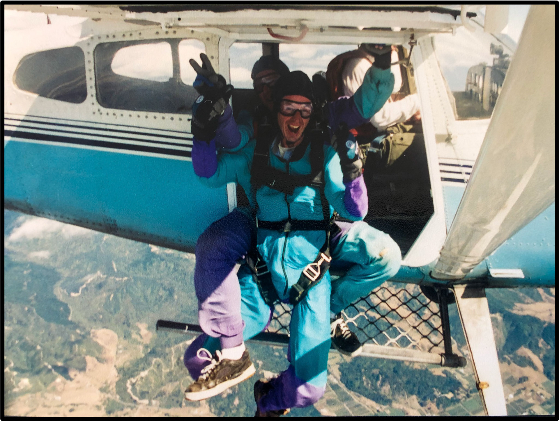 Adreline before jump
