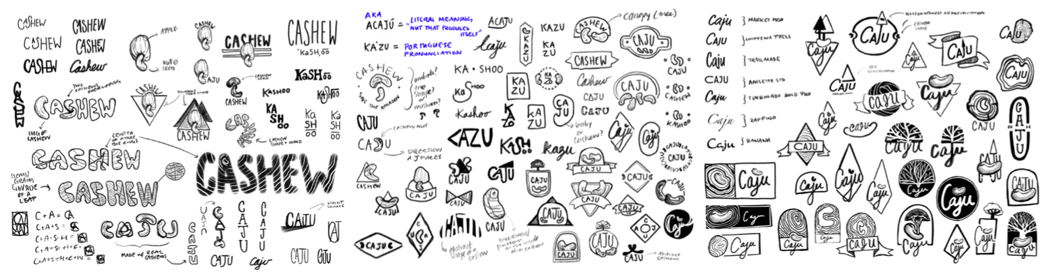 PROCESS: Hand drawn logo sketches