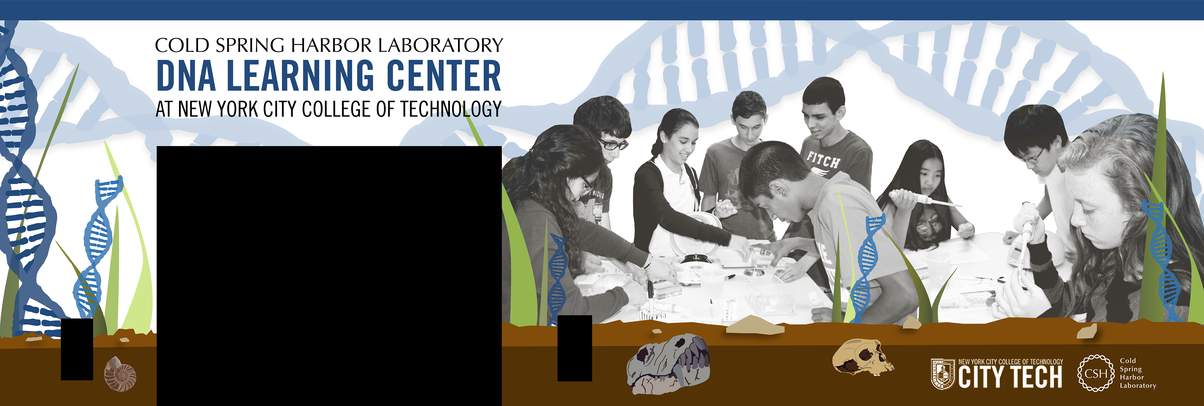 Theme: Growth, Discovery, Bacteria, DNA Helix and Archaeology.