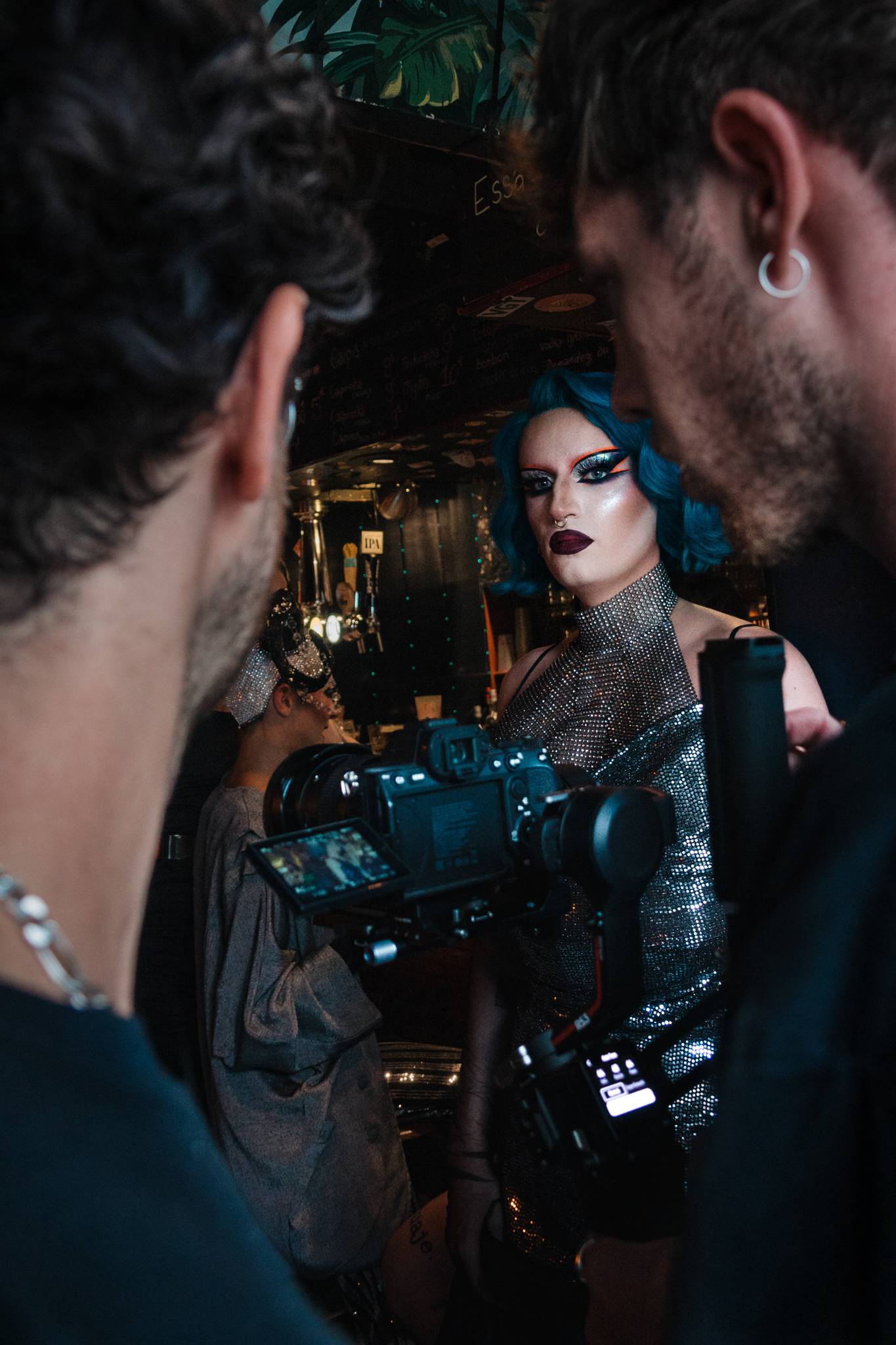 Shooting of Sohier's music video, Paradisio (Bailando Rework - Extended Mix), model: Elips © Célia Lorin