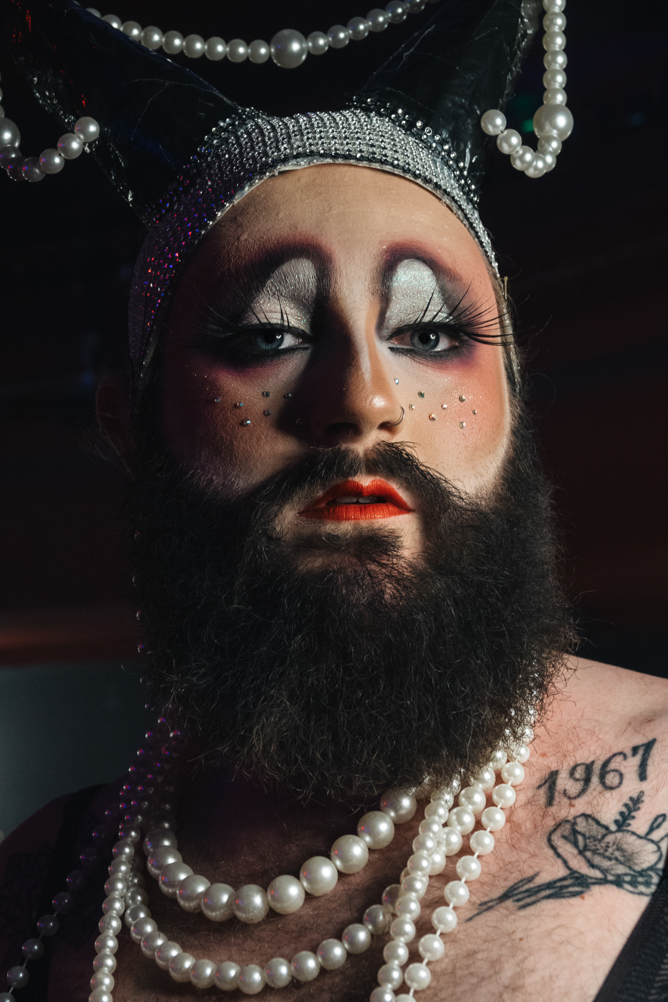 Shooting of Nicky Doll's video clip, Fashion Freak Sohier Remix, model: Prudence Lips © Célia Lorin