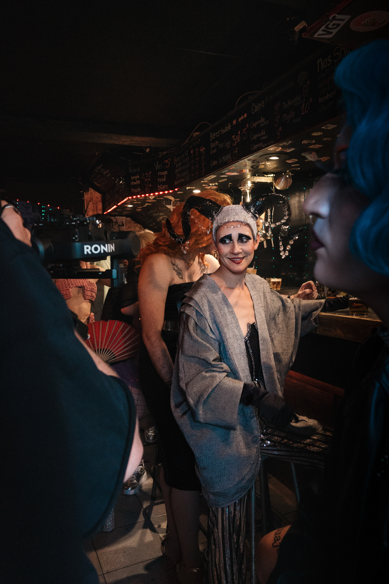 Shooting of Sohier's music video, Paradisio (Bailando Rework - Extended Mix), model: Bergamote Lips © Célia Lorin