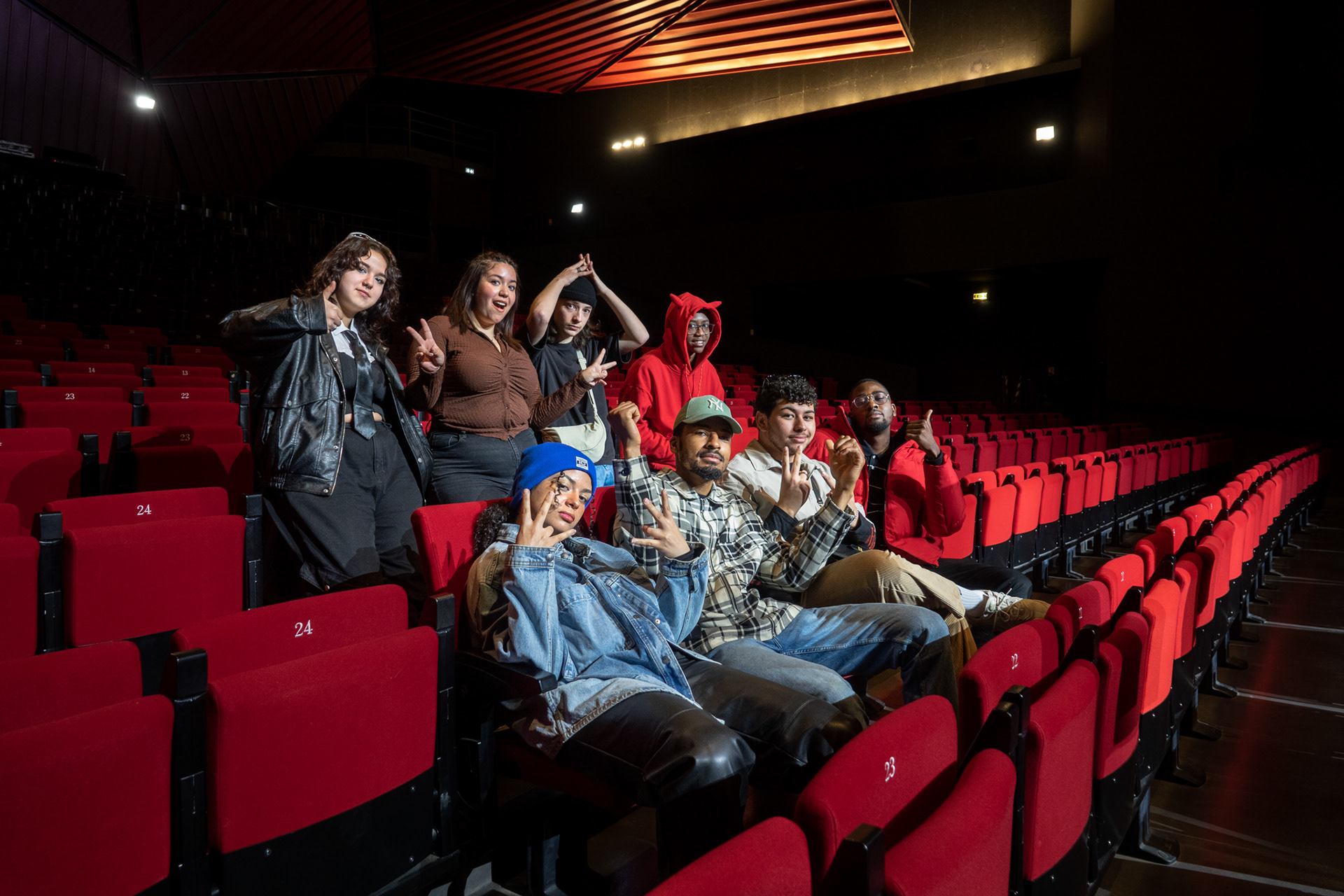 Group photo of the 18th digital training of the Opus project at Rocher de Palmer © Célia Lorin