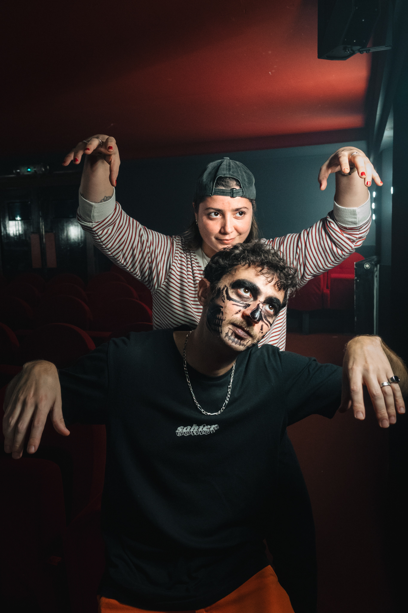 Shooting of Nicky Doll's video clip, Fashion Freak Sohier Remix, models: Sohier Music and the president of Familips © Célia Lorin