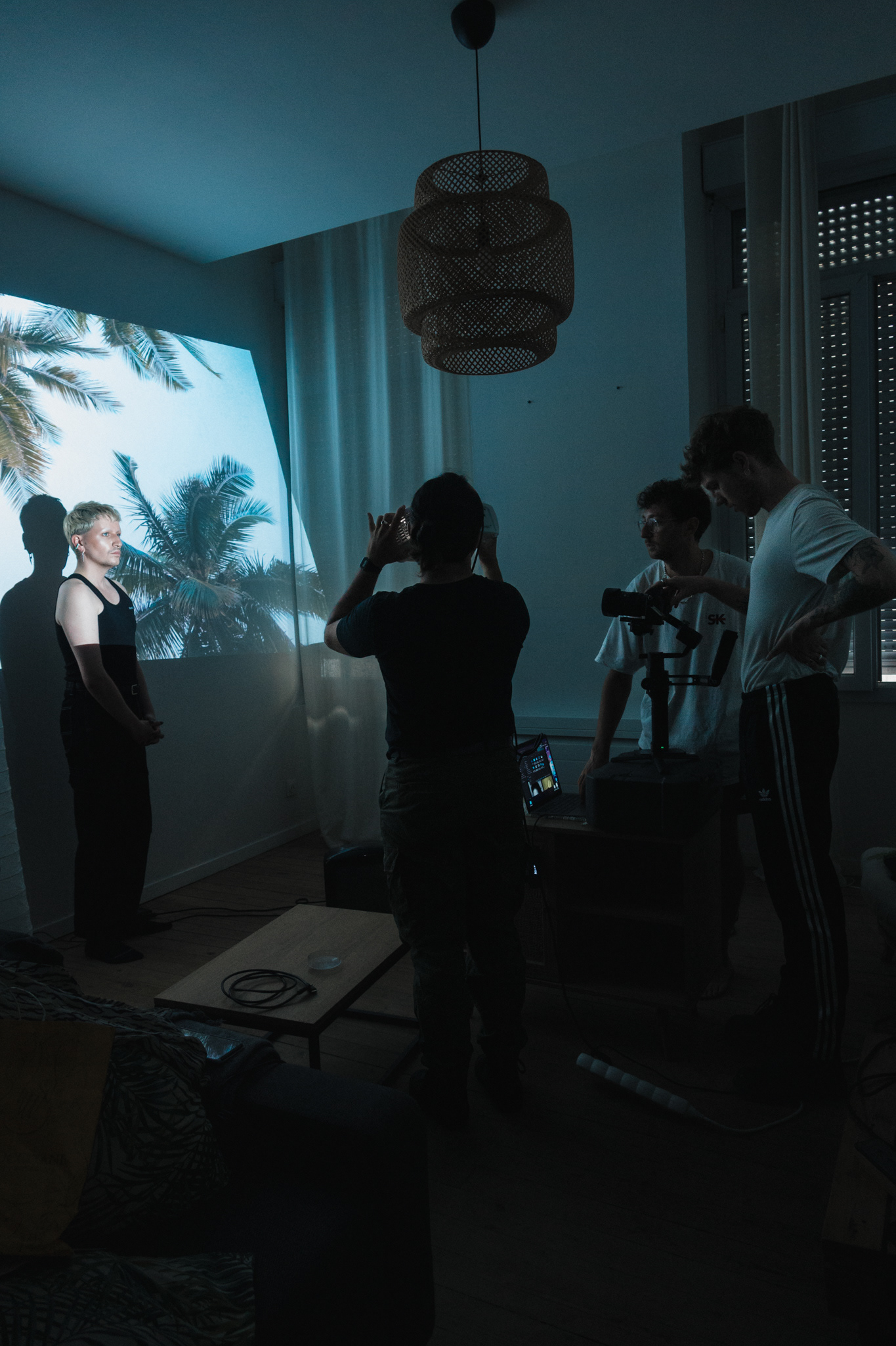 Shooting of Sohier's music video, Paradisio (Bailando Rework - Extended Mix), model: Elips © Célia Lorin