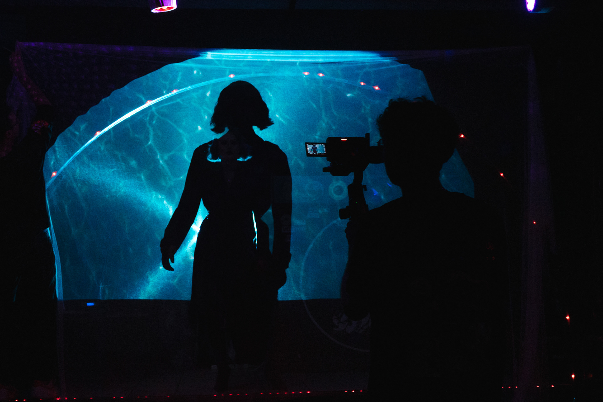 Shooting of Sohier's music video, Paradisio (Bailando Rework - Extended Mix), model: Elips © Célia Lorin