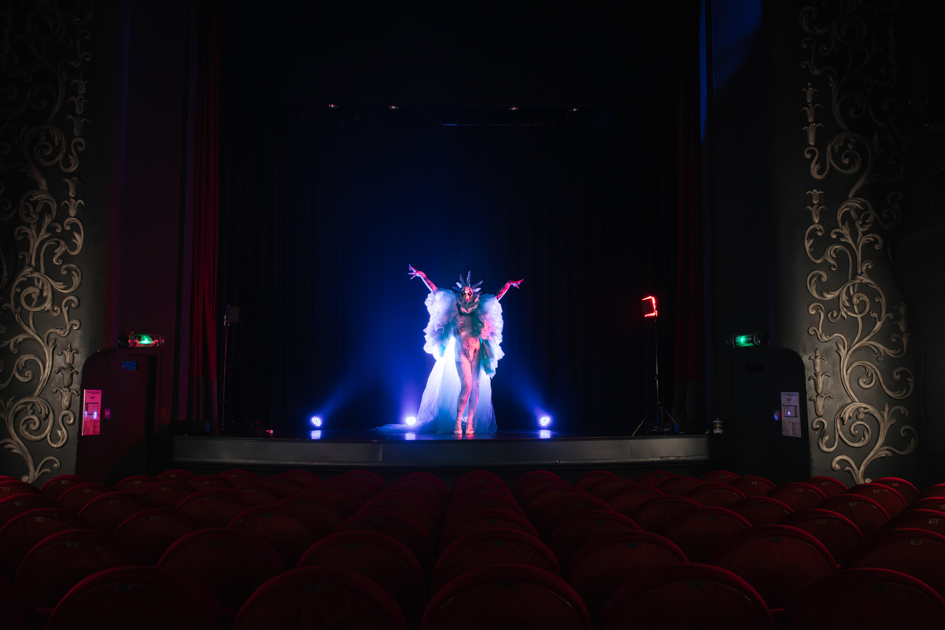 Shooting of Nicky Doll's video clip, Fashion Freak Sohier Remix, model: Elips © Célia Lorin