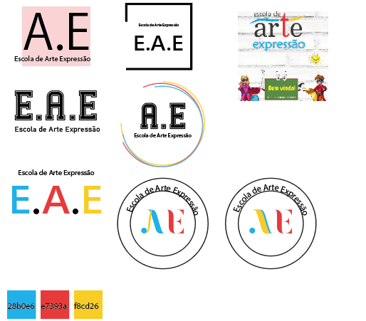 Processo Criativo - Logo Inspirado em Brasões de Escolas Públicas de Renome da CIdade.