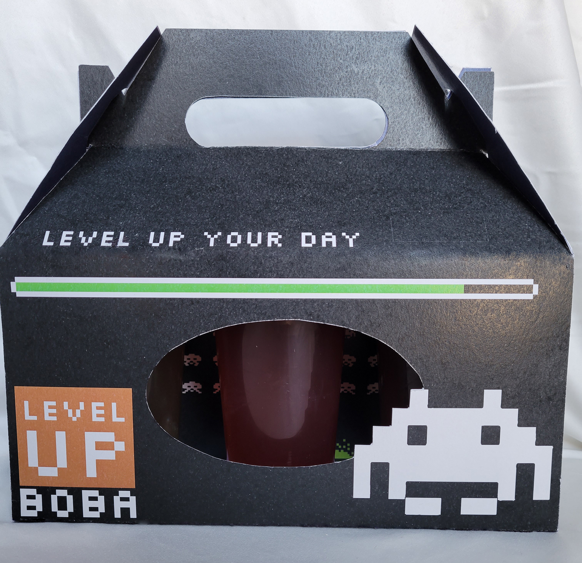 With the product inside