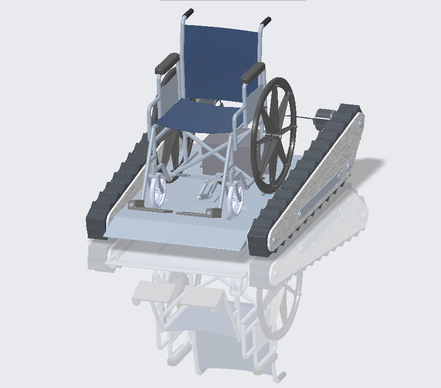 Complete device with chair