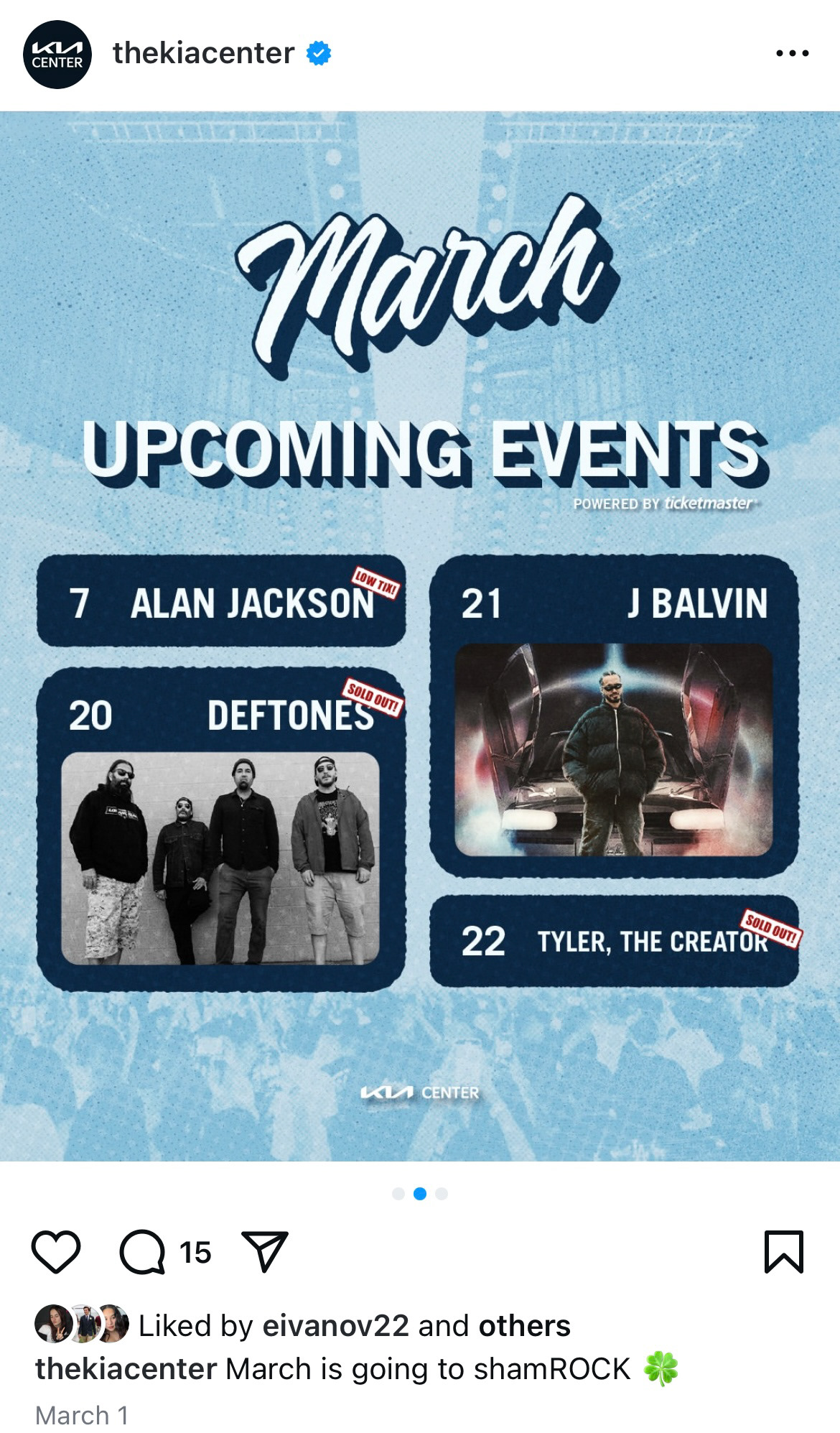 Monthly Upcoming Events Post