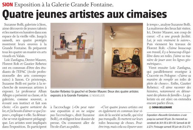 Le Nouvelliste, 27.06.2012
