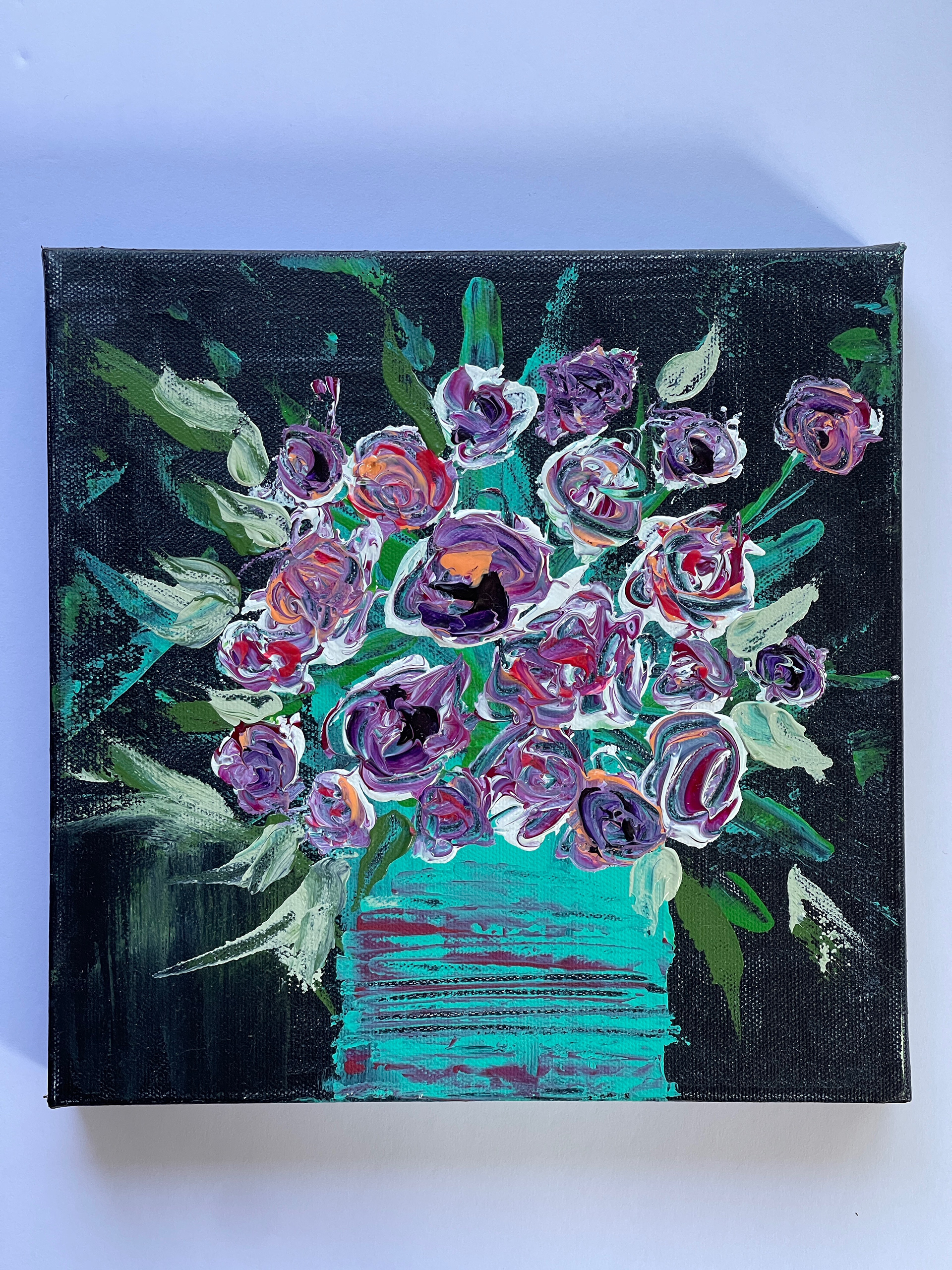 Deep Floral Bouquet 10x10
