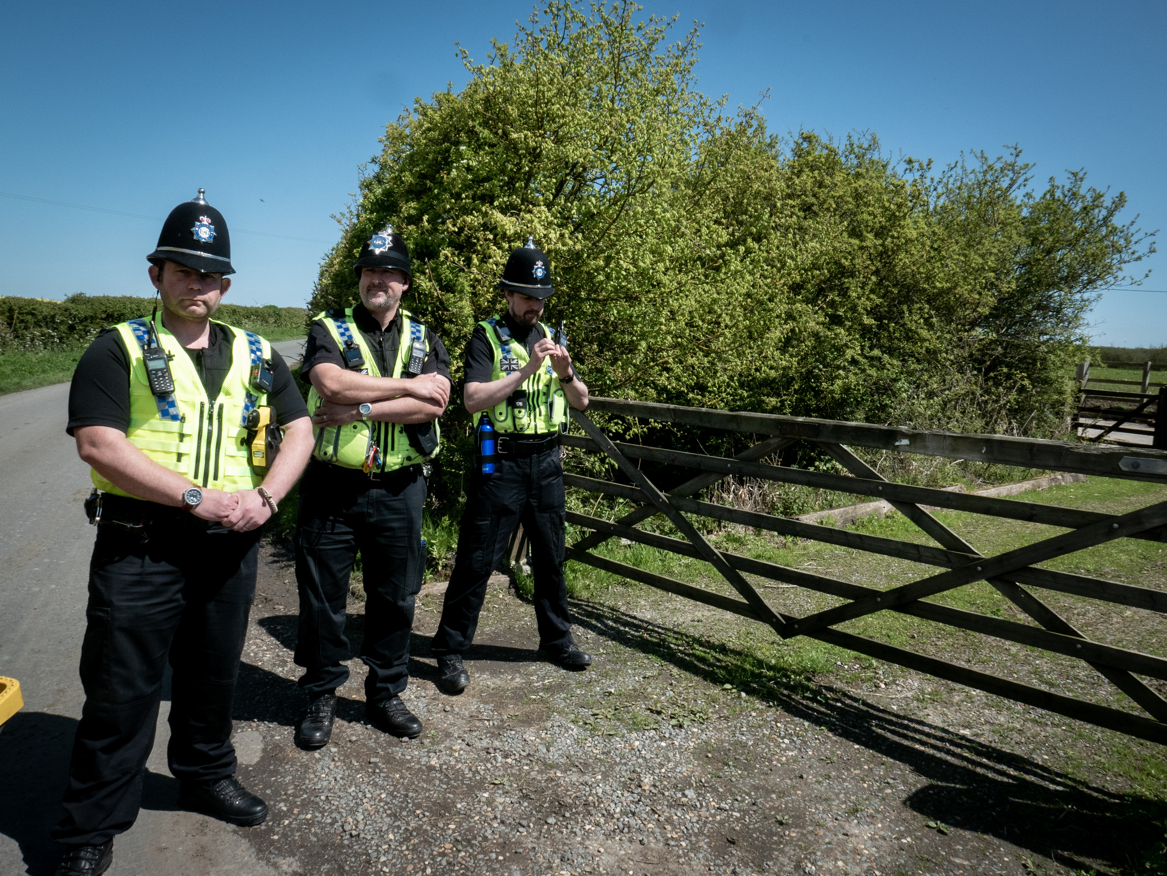 Police incident at the well site