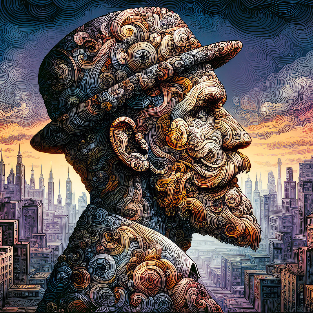 Man Dreams Himself - Digital Art by Andrew Kavanagh
