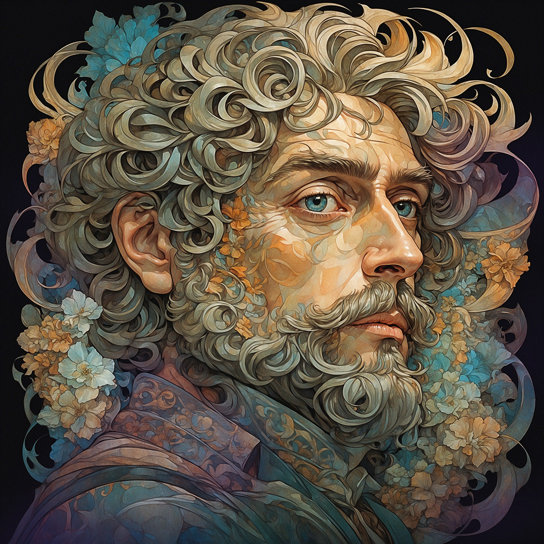 Portrait of an Artist - Digital Art by Andrew Kavanagh