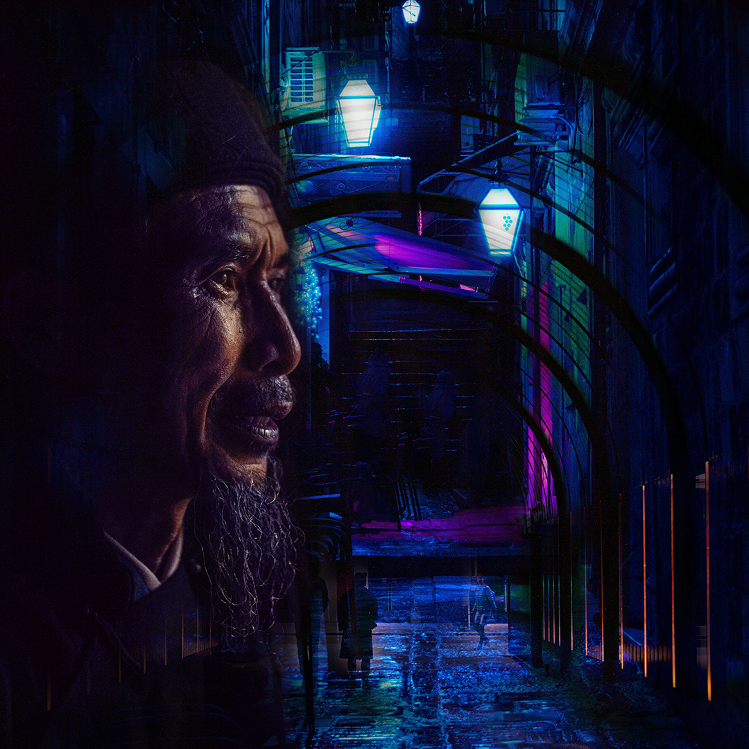 Time Traveler - Digital Art - Photo Montage by Andrew Kavanagh. Created with Adobe Photoshop