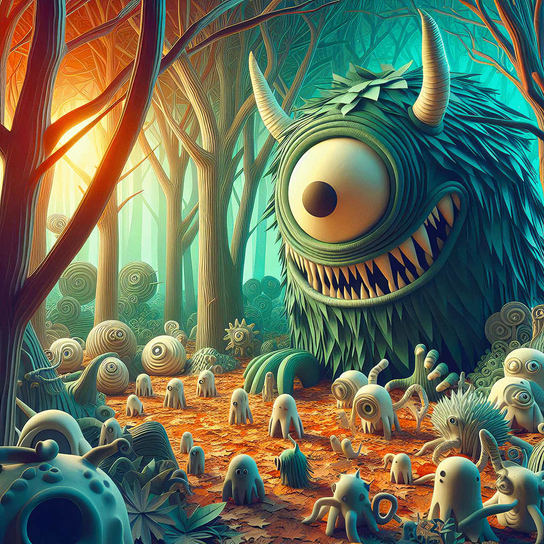 Festival of Monsters - Digital Art by Andrew Kavanagh
