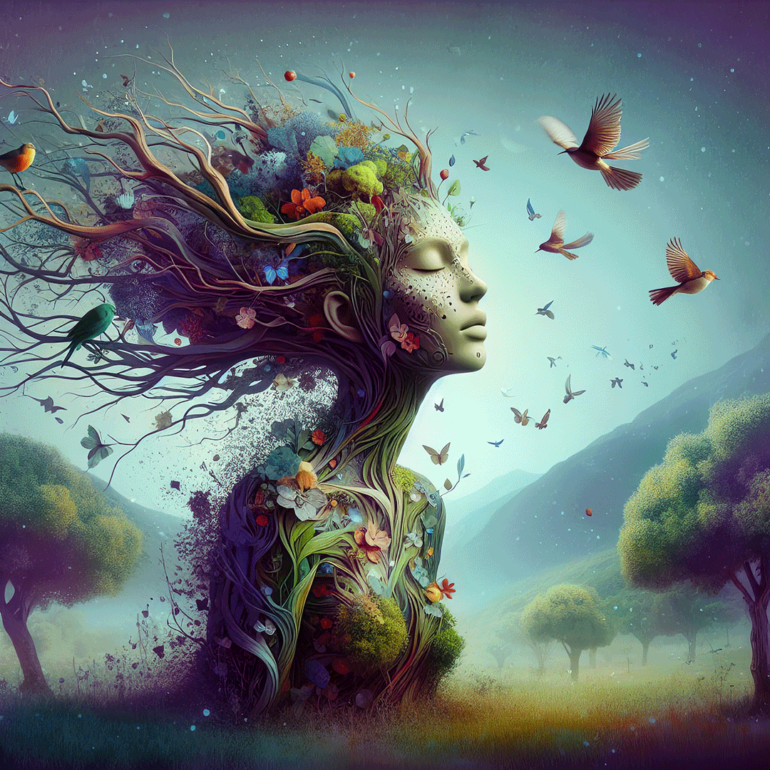 Nature Meditates - Digital Art by Andrew Kavanagh