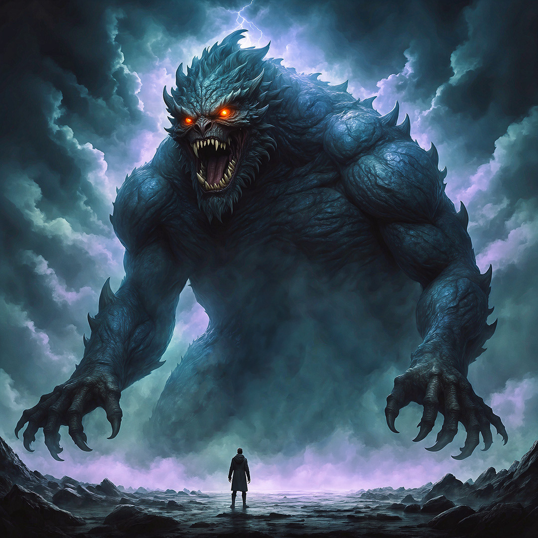 Monster Comes to Life - Digital Art by Andrew Kavanagh