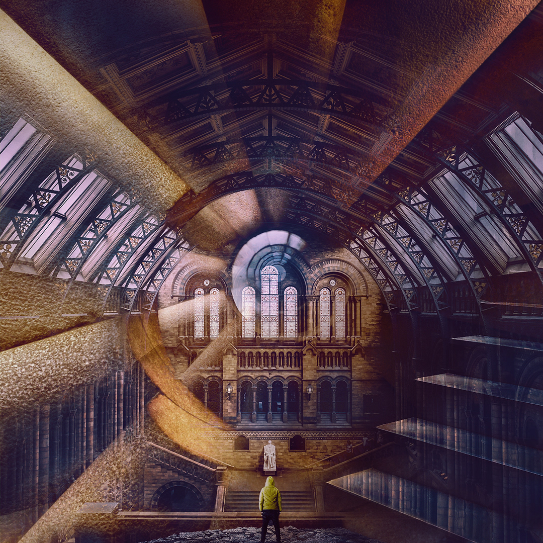 Inner Realms - Digital Art - Photo Montage by Andrew Kavanagh. Created with Adobe Photoshop