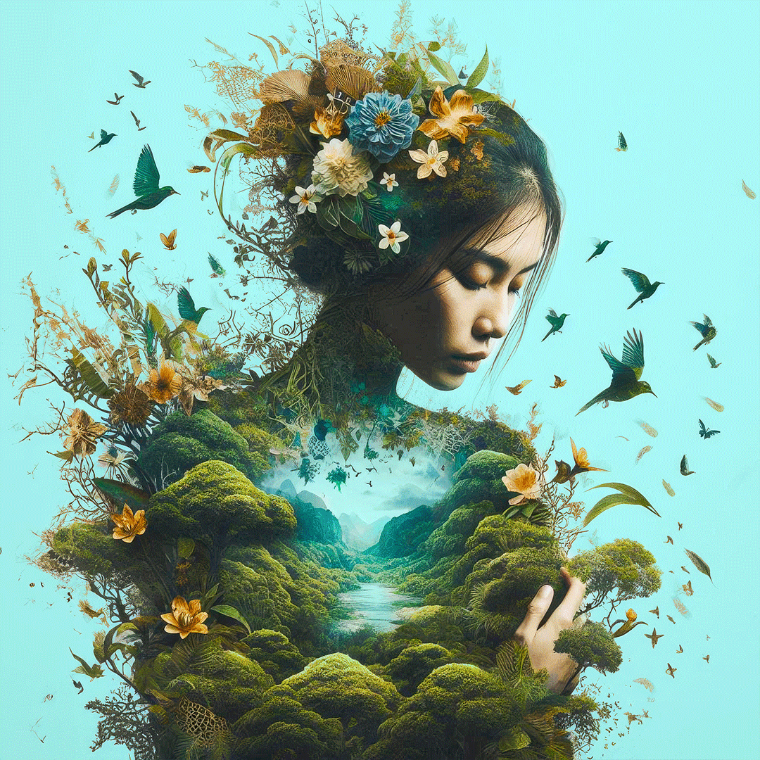Merging with Nature - Digital Art by Andrew Kavanagh