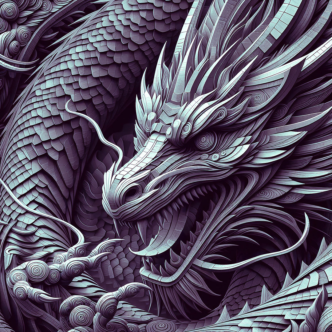 Majestic Dragon - Digital Art by Andrew Kavanagh