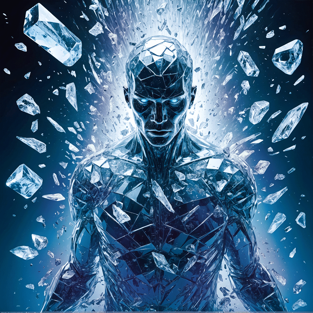 Man of Ice and Fire - Digital Art by Andrew Kavanagh
