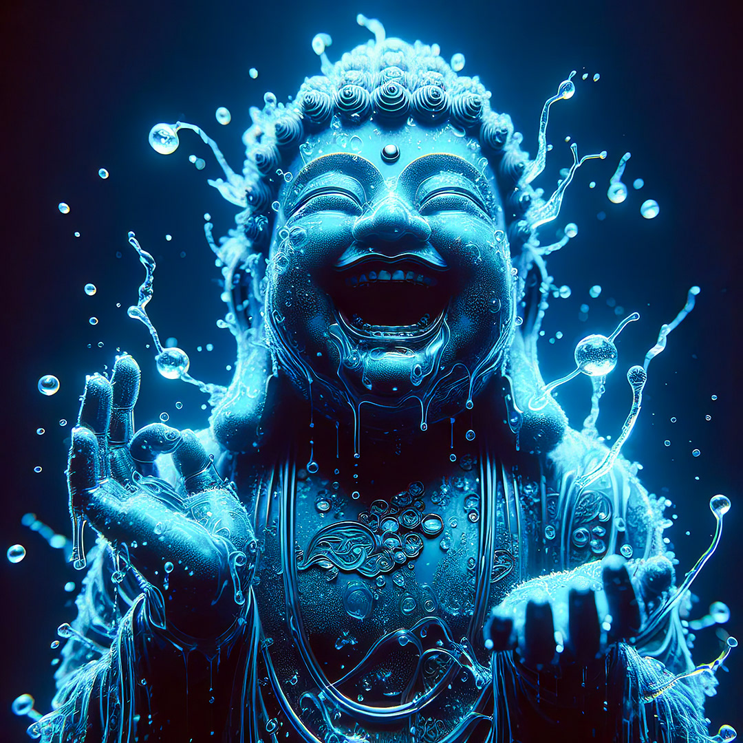 Buddha of Water - Digital Art by Andrew Kavanagh