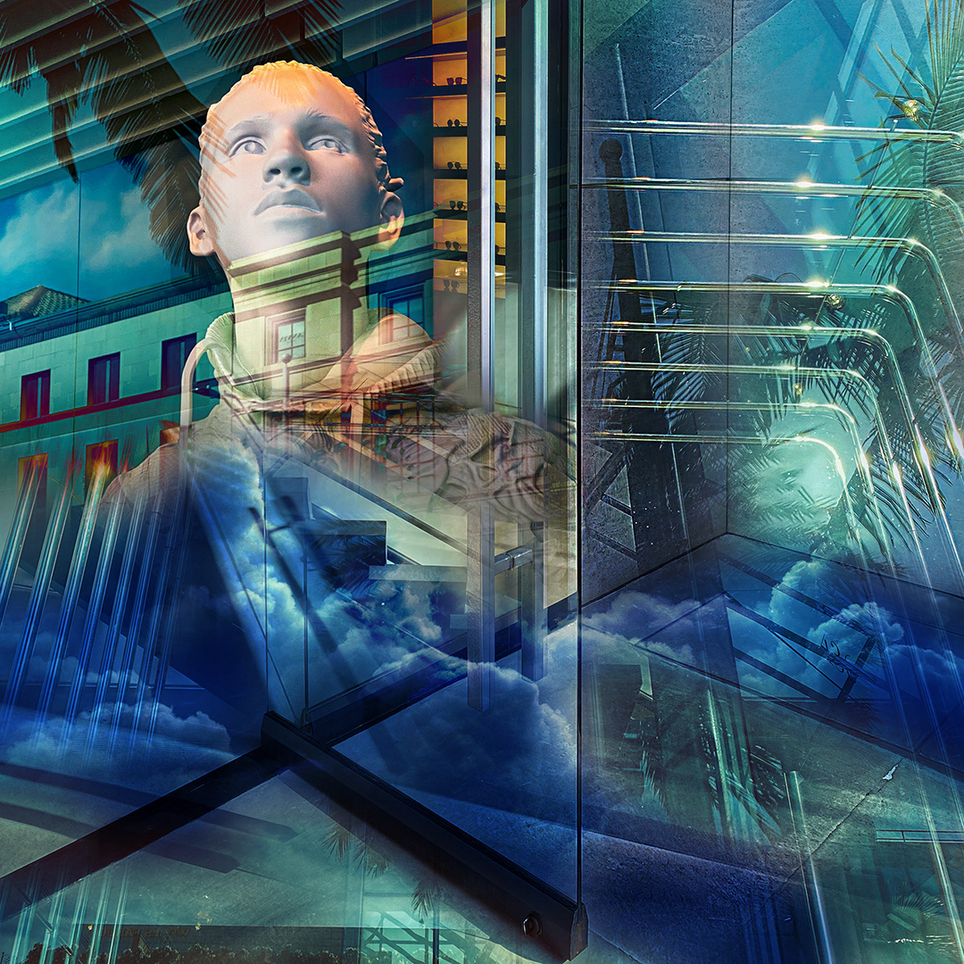Ghost Warrior - Photo Montage by Andrew Kavanagh. Created with Adobe Photoshop
