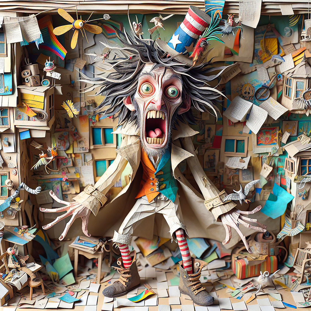 Wild Man Comes to Visit - Digital Art by Andrew Kavanagh