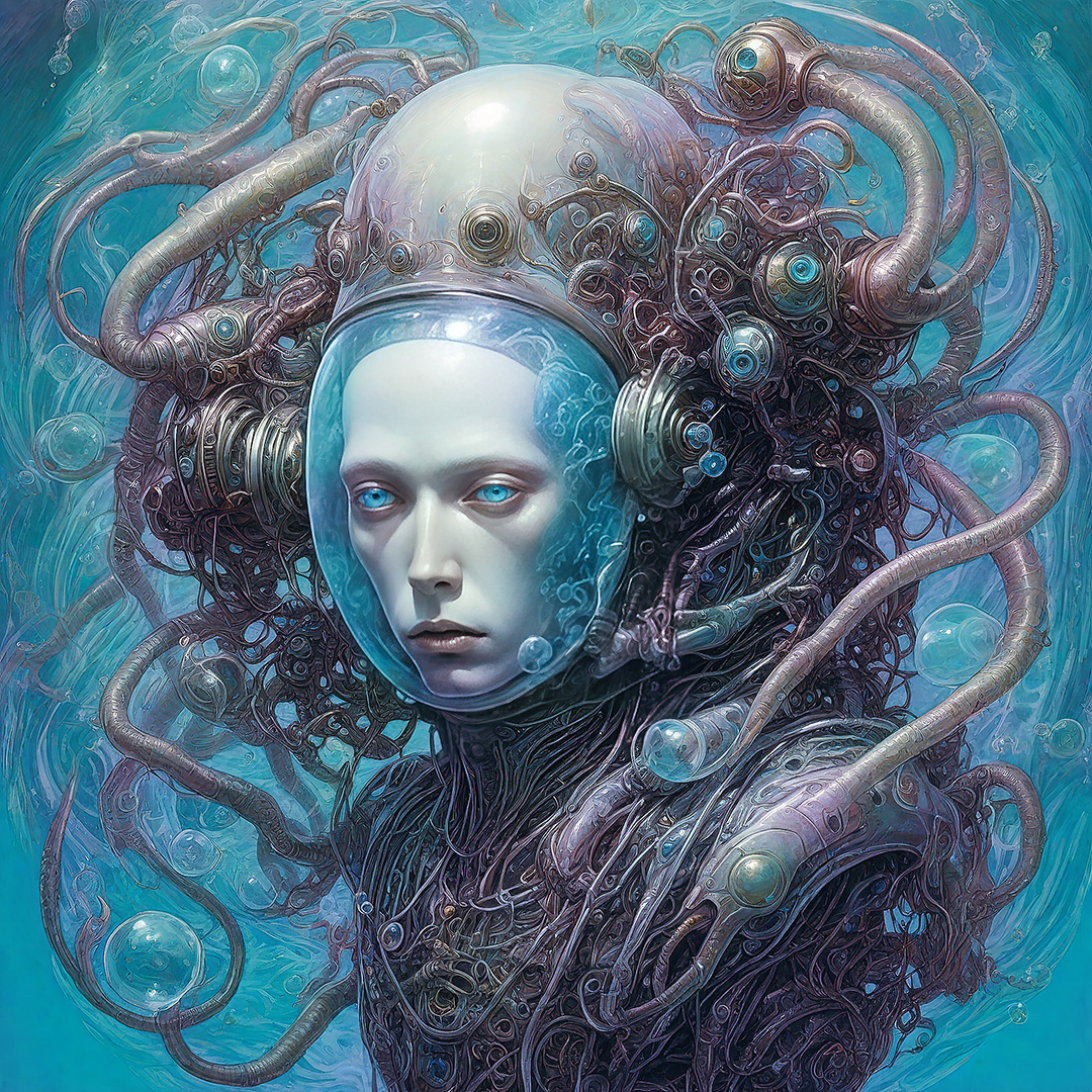 Alien Leader - Digital Art by Andrew Kavanagh
