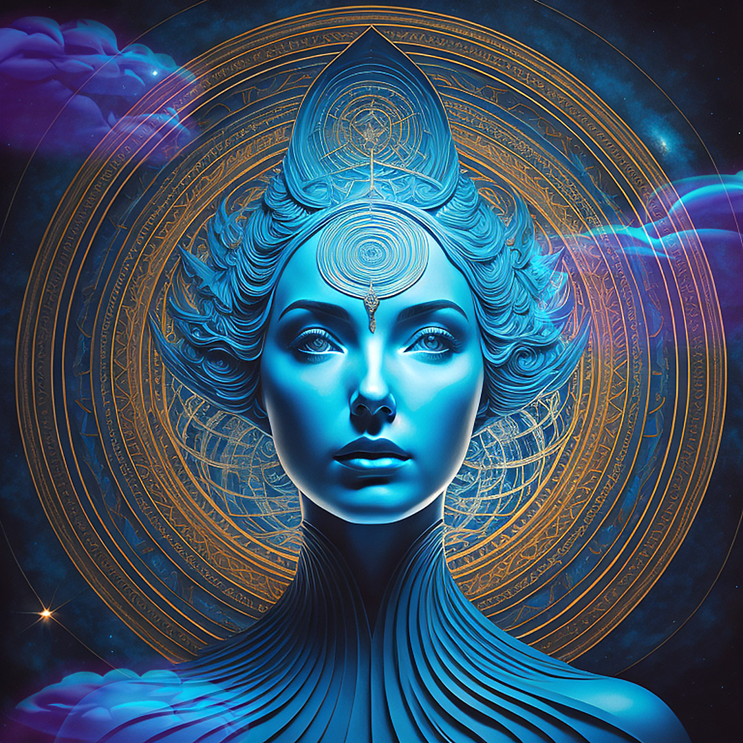 Goddess of Meditation - Digital Art by Andrew Kavanagh