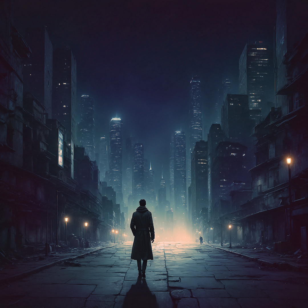 Alone - Digital Art by Andrew Kavanagh
