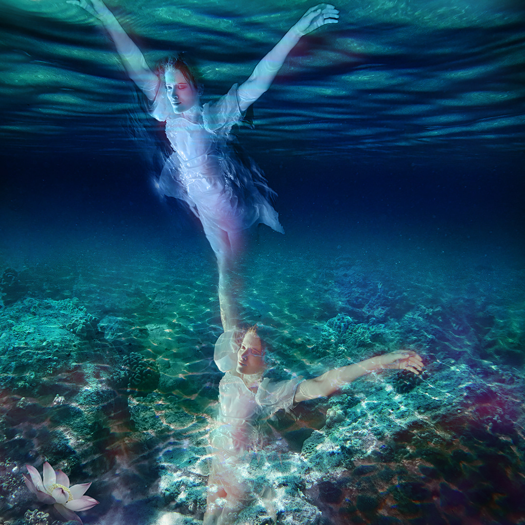Choosing to Float - Photoshop Digital Art by Andrew Kavanagh