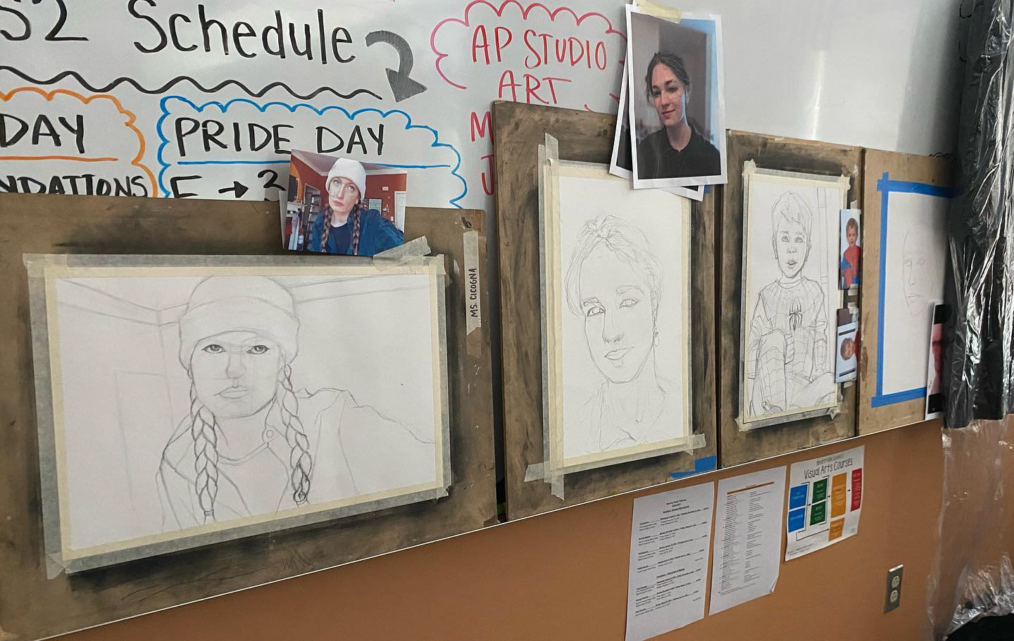 I firmly believe that the best way to teach young artists, is to create along side them. This helps me to best know what tips or advice may be best, and gives valuable moments for demonstrations. BHS Advanced Art 2022.