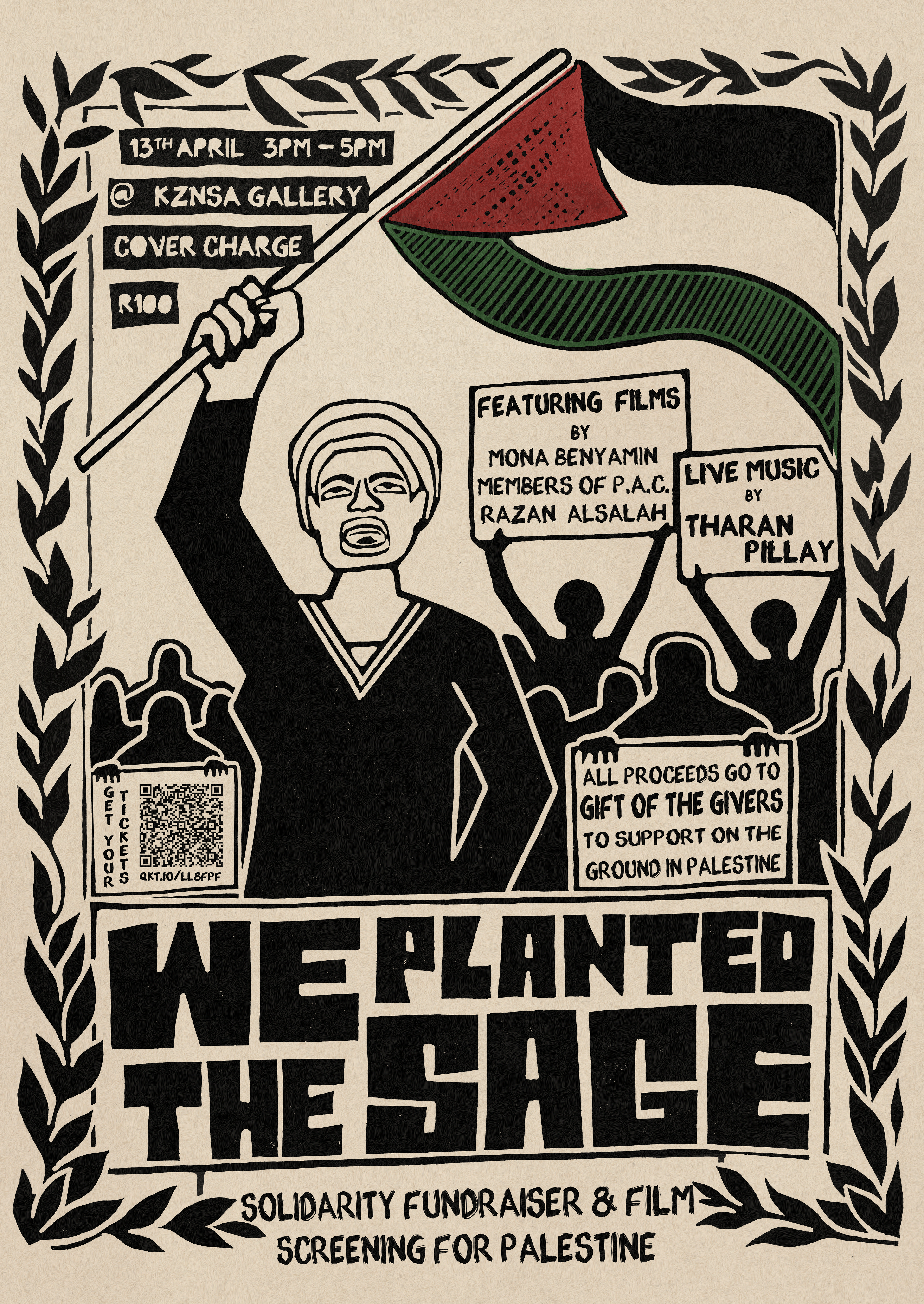 Final Poster for We Planted The Sage (Photoshop for text & colour)