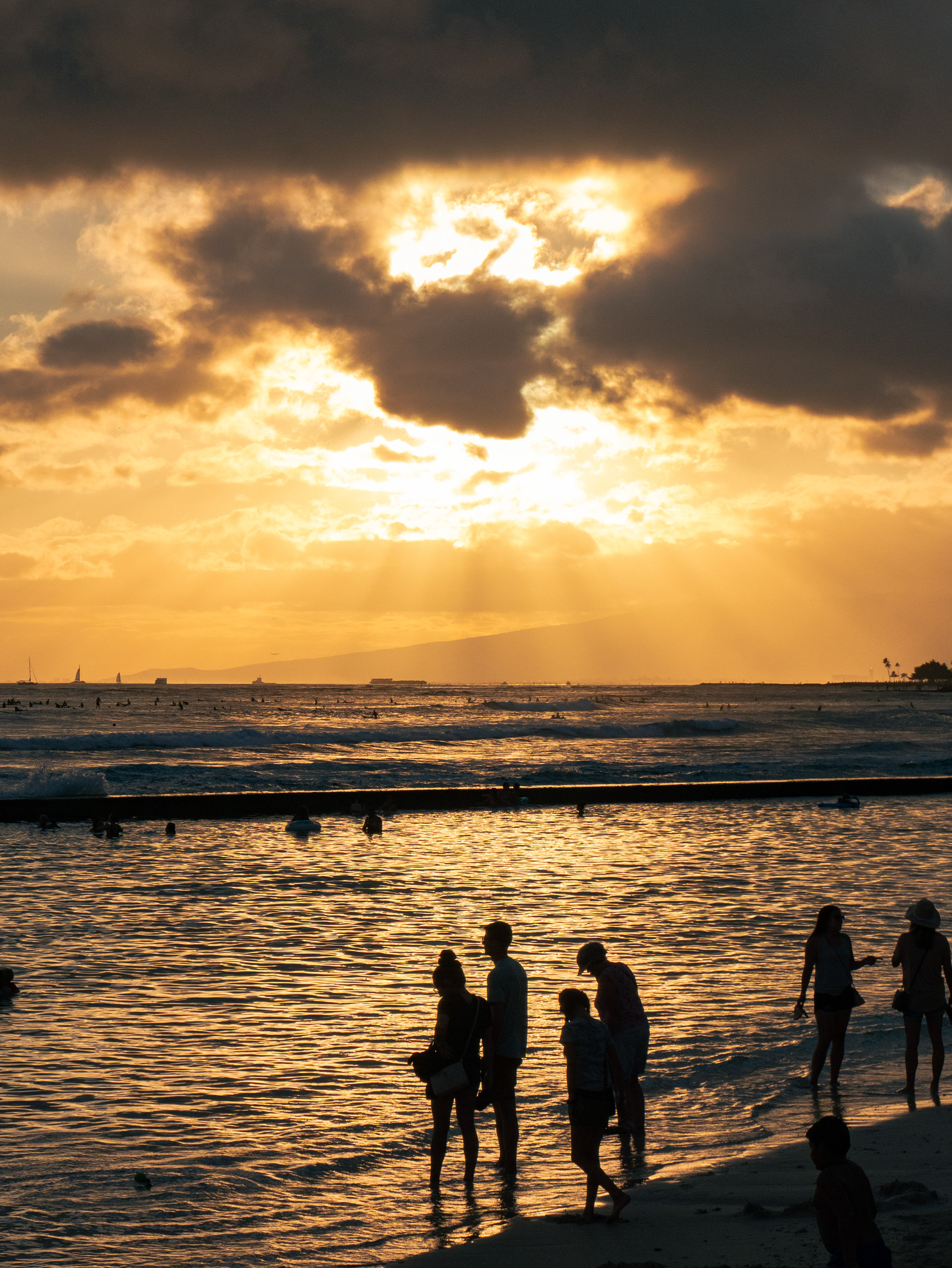Sun Rays Silhouettes