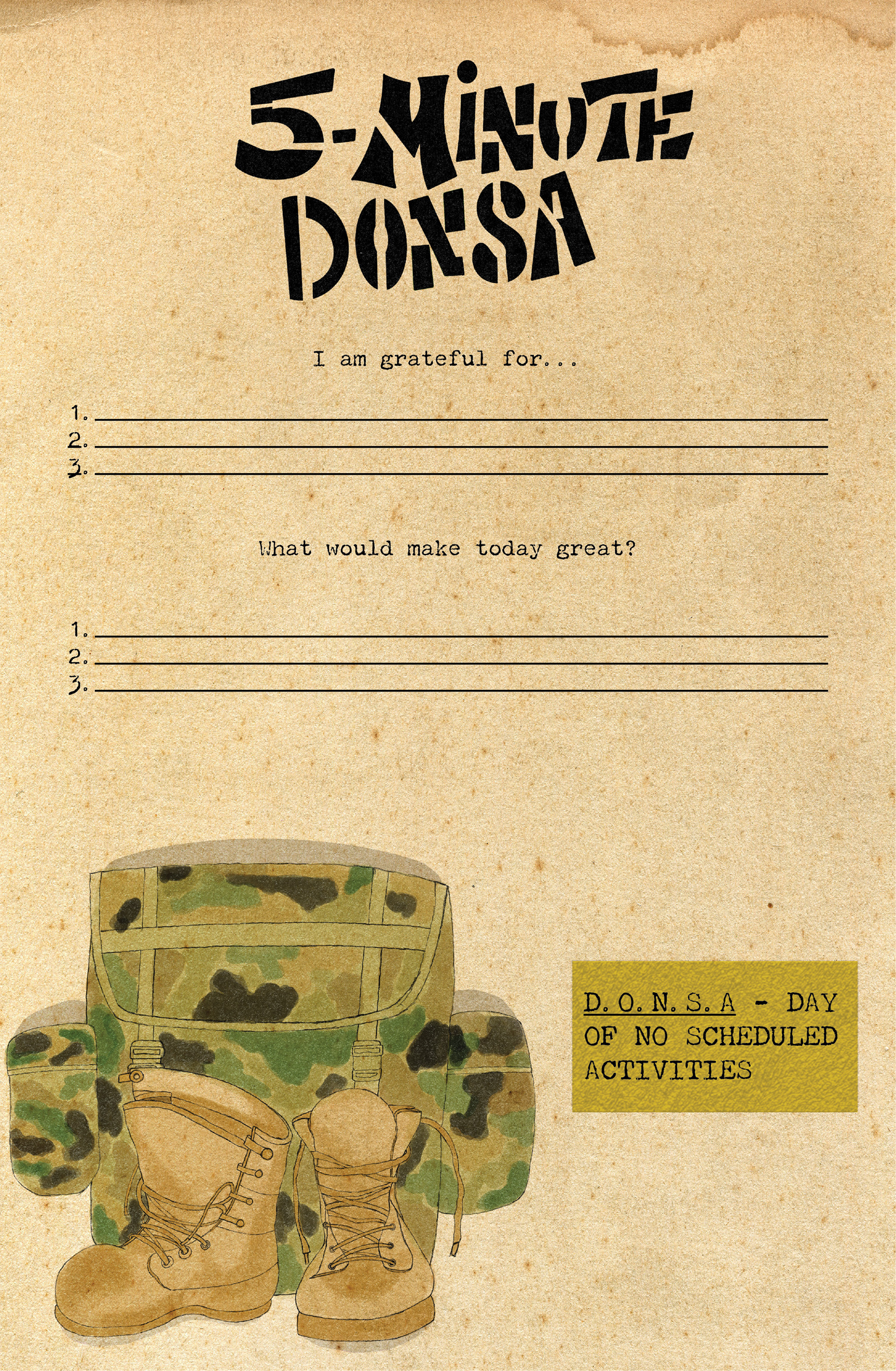 5 Minute Donsa Page
