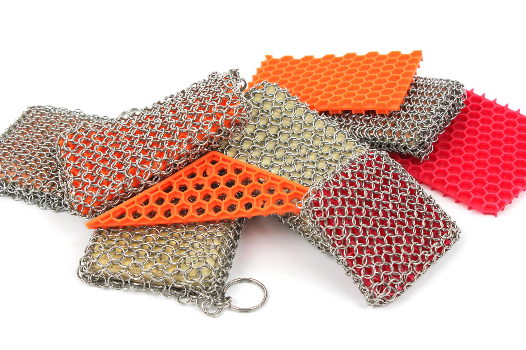 Lodge Chainmail Scrubber Red : Target